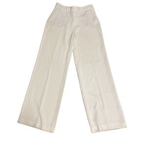 Zara White Flare Trousers Sz Medium